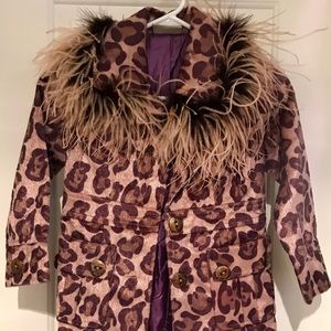 My Vintage Baby animal print coat 6X